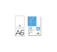 Bloc notas liderpapel liso a6 80 hojas 60g/m2 perforado - BN06