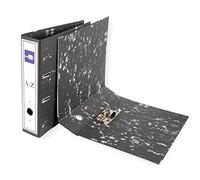 Liderpapel Archivador de Palanca DIN A4 Negro Mecanismo 75mm Cartón Forrado con Rado