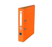 Archivador de palanca liderpapel folio documenta forrado pvc con rado lomo 52 mm naranja compresor metalico - AY35