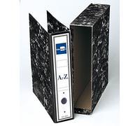 Liderpapel Archivador de Palanca Folio Classic Black Negro Compresor Metal Rado Lomo 75mm
