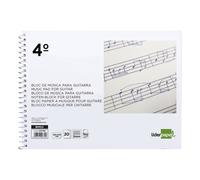 Liderpapel Bloc Musica Hexagrama 3mm Tamaño 4º 20 Hojas