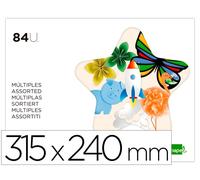 Liderpapel Bloc trabajos manuales 84 hojas colores surtidos 240x315mm