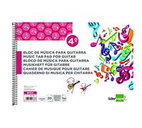 Liderpapel Bloc de música BM04 para guitarra hexagrama 3 mm cuarto 20 hojas 100 g/m2