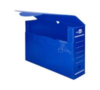 Liderpapel Caja Archivador Definitivo Folio Prolongado Plástico Azul 387x275x105 MM