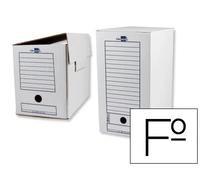 Caja archivo definitivo liderpapel ecouse carton 100% reciclado folio doble ancho 367x251x200mm 325g/m2 - DF13