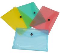Carpeta liderpapel dossier broche transparente din a4 colores surtidos paquete de 5 retractilado - DS51