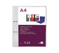 Carpeta liderpapel canguro 2 anillas 40 mm mixtas polipropileno a4 transparente - CH48
