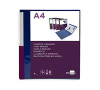 Carpeta liderpapel canguro 2 anillas 25 mm mixtas polipropileno a4 azul translucido - KG49