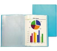 Carpeta liderpapel escaparate 47072 60 fundas polipropileno din a4 azul translucido - CJ29