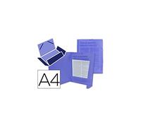 Carpeta liderpapel gomas solapas 34962 polipropileno din a4 azul translucido - CG69