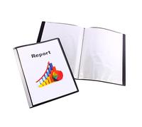 Liderpapel Carpeta Personaliza37715 20 Fundas Canguro Polipropileno Din A4 Negra Portada Y Lomo Personalizable