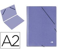 Carpeta planos liderpapel a2 carton gofrado n 12 azul - CG25