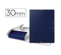 Liderpapel - Carpeta Proyectos Folio Lomo 30Mm Cartón Gofrado Azul