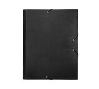 Carpeta clasificadora liderpapel 12 departamentos folio prolongado carton forrado negra - CS02