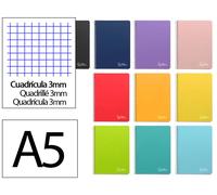 Liderpapel Cuaderno Espiral A5 Witty Tapa Dura 80 Hojas 90gr Cuadro 3mm Colores Surtidos
