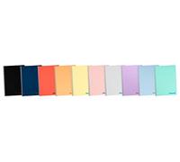 Cuaderno espiral liderpapel a5 wonder tapa plastico 80h 90gr cuadro 5mm con margen colores surtidos - TH69