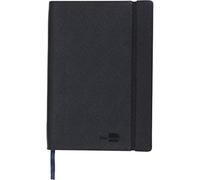 Liderpapel LD06 - Libreta Simil Piel A6 120 Hojas 70 g/m² Rayado Horizontal Sin Margen Negro