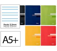 Liderpapel Libreta Scriptus A5 Plus 48 Hojas 90gr Rayado Montessori 3,5mm Con Margen Colores Surtidos