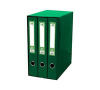 Modulo liderpapel 3 archivadores folio 2 anillas mixtas 40mm verde - MD34