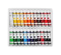Liderpapel Pintura al oleo caja de 24 tubos de aluminio de 12 ml colores surtidos.