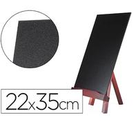 Liderpapel Pizarra Negra Caballete de Madera para Rotulador Tiza 22x35cm