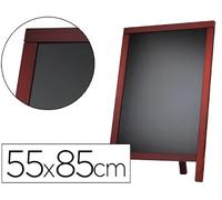 Liderpapel Pizarra Negra Caballete Madera 55x85cm para Rotulador Tiza