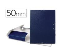 Liderpapel - Carpeta Proyectos Folio Lomo 50Mm Cartón Gofrado Azul