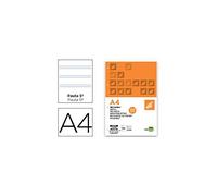 Liderpapel Recambio A4 100 Hojas 100gr Pauta 5ª 2.5mm Con Margen 4 Taladros