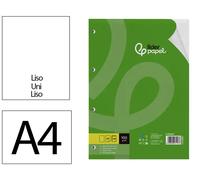 Liderpapel Recambio A4 100 Hojas 100gr Liso Doble Margen 4 Taladros