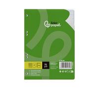 Liderpapel Recambio din A5 100 hojas 75 gr rayado n 46 6 taladros.