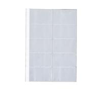 Recambio fundas liderpapel din a4 para tarjetero bolsa de 10 hojas capacidad 20 tarjetas por hoja - RP02
