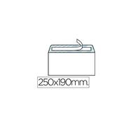 Liderpapel Sobre N.13 Cuarto prolongado 190×250 mm Blanco, tira de silicona Caja 250 unidades