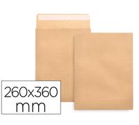 Liderpapel Sobre tipo bolsa armado kraft 260x360 mm con tira de silicona