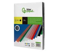 Tapa encuadernacion liderpapel polipropileno ondulado a4 0.8 mm rojo paquete de 50 unidades - TA08