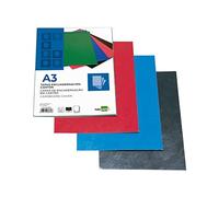 Tapa encuadernacion liderpapel carton a3 1mm negra paquete de 50 unidades - TE06