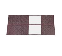 LiebeWH Cortina Magnética para Puerta Aislante Térmica con Ventana Transparente, Mantiene el Aire Frío Afuera, 93x196 Cm, para Entrada Principal de Hogar, Color café