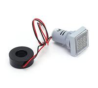 LiebeWH Indicador de Voltaje Actual Medidor de Pantalla de Luz de Señal Cuadrada AD16 22FVA 60 A 500 V CA 0 A 99,9 A Pantalla Dual para Paneles de Control, Gabinetes Eléctricos y Usuarios de Equipos