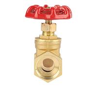LiebeWH Válvula de Compuerta de Latón Válvula de Esclusa de Latón DN20 de Agua BSPP de 3/4 de Pulgada 232 PSI para Agua, Aceite, Gas, con Flujo Recto, Plomería Industrial