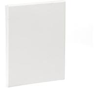 Lienzo blanco para pintar 40 x 50 cm, 100% algodón, válido para todo tipo de pinturas: acrílica, óleo, acuarela, ideal para aficionados a la pintura y profesionales White