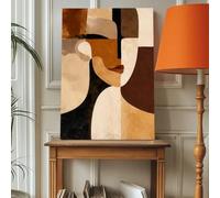 Lienzo con retrato cubista, ideal para estudios de arte, decoración de salas de estar y decoración de paredes (60x90cm/sin marco).