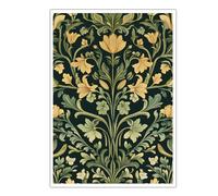 Lienzo decorativo de pared flores clásicas estilo William Morris 70x100cm