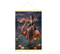 Lienzo decorativo para colgar en la pared con diseño de pájaro tropical, fantasía, romántica, farol, ninguno, melocotón, pinturas de pared, impresiones artísticas, decoración del hogar, dormitorio