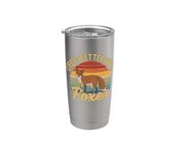 Life Is Better With Foxes Zorros Vaso térmico de acero inoxidable de doble pared