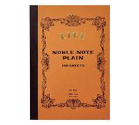 Life - Libreta con texto en inglés en la portada "Noble Note Plain", tamaño B6, modelo N29, color blanco