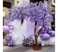 Lifelike Artificial Jacaranda Tree, Purple Flower Fake Realistic Blossom, for Commercial Events, Grand Openings and Parties(4mx3m)