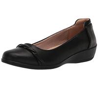 LifeStride Zapatillas a Prueba de Golpes para Mujer, Negro, 36.5 EU Ancho