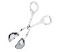 LifeStyle - Molde para albóndigas o croquetas de 4,7 cm de diámetro y de acero inoxidable. Pinza de inox en forma de bola para cocina o repostería, Moldeador redondo para cocinar.