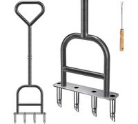 Lifeswell Aireador de césped, Manual para césped, pájaro Carpintero con Mango de Goma, Herramientas de jardín, aireador de césped, escarificador, esparcidor de jardín para Suelos compactados, Cuidado