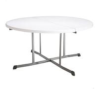 Lifetime Mesa redonda plegable 92115 Ø152 x 75,5 cm Blanco
