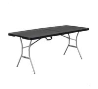 Lifetime Mesa plegable rectangular MKP 183 x 76 cm negra